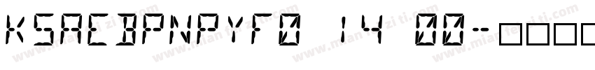 KSAEBPNPYF0 14 00字体转换